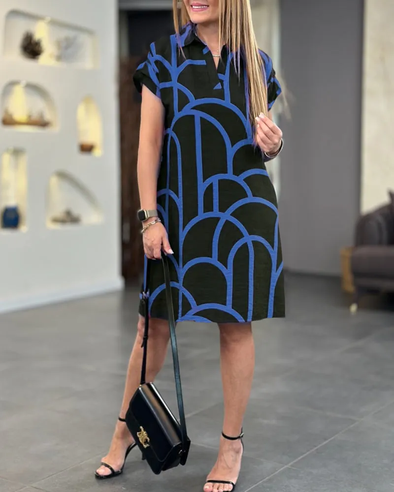 VERLYN - SHORT SLEEVE MIDI DRESS