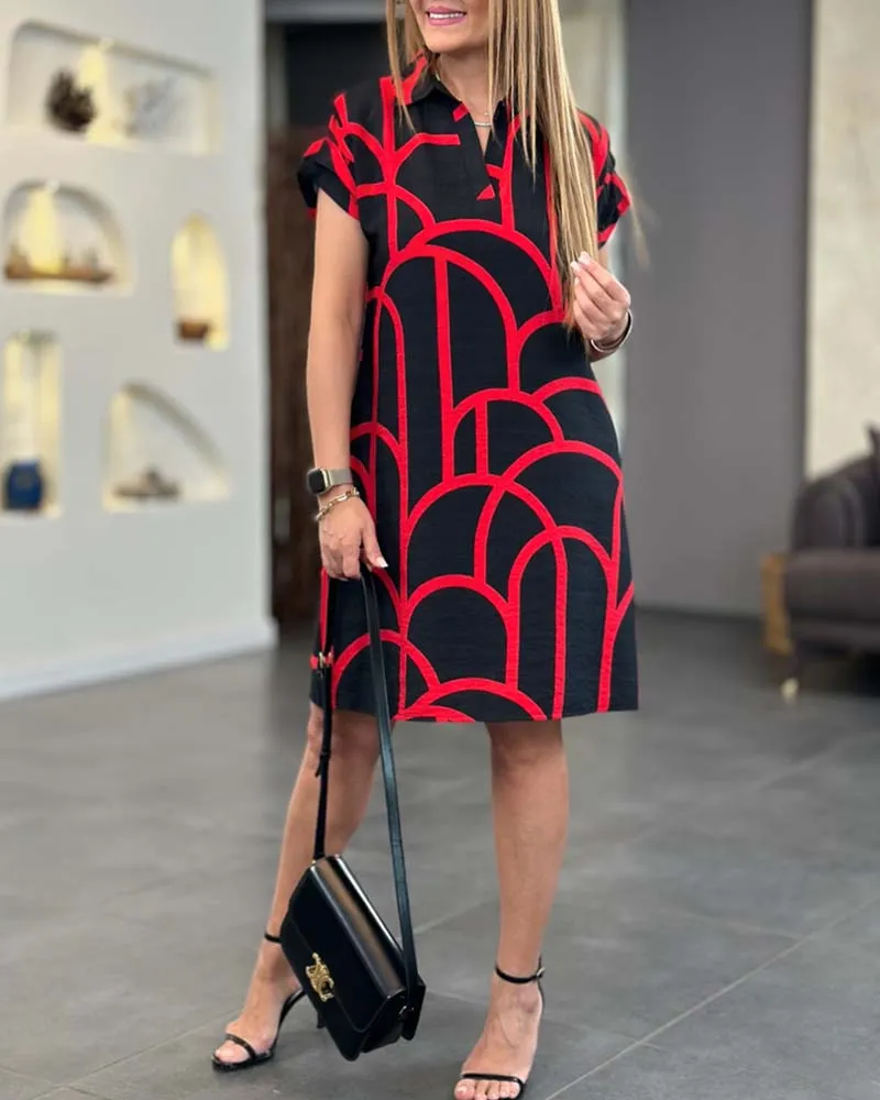 VERLYN - SHORT SLEEVE MIDI DRESS