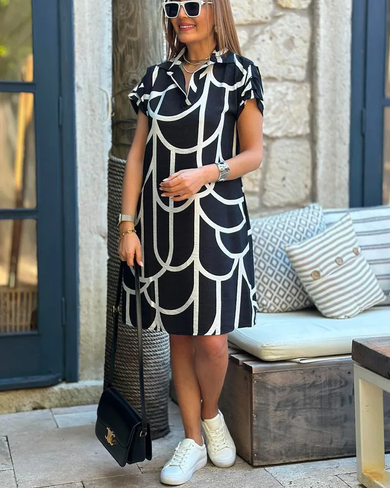 VERLYN - SHORT SLEEVE MIDI DRESS