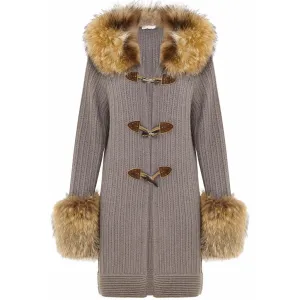 Vicedomini taupe cashmere cardigan Size M