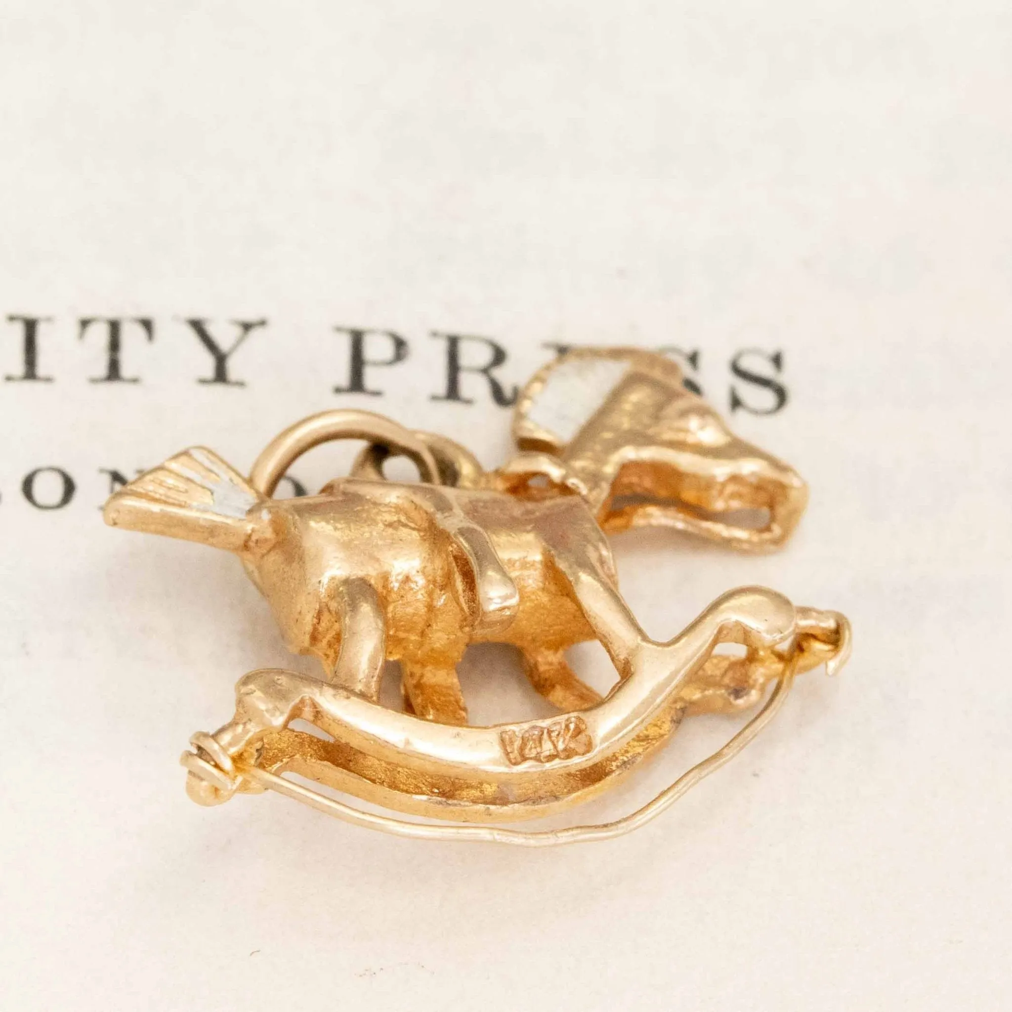Vintage Rocking Horse Charm