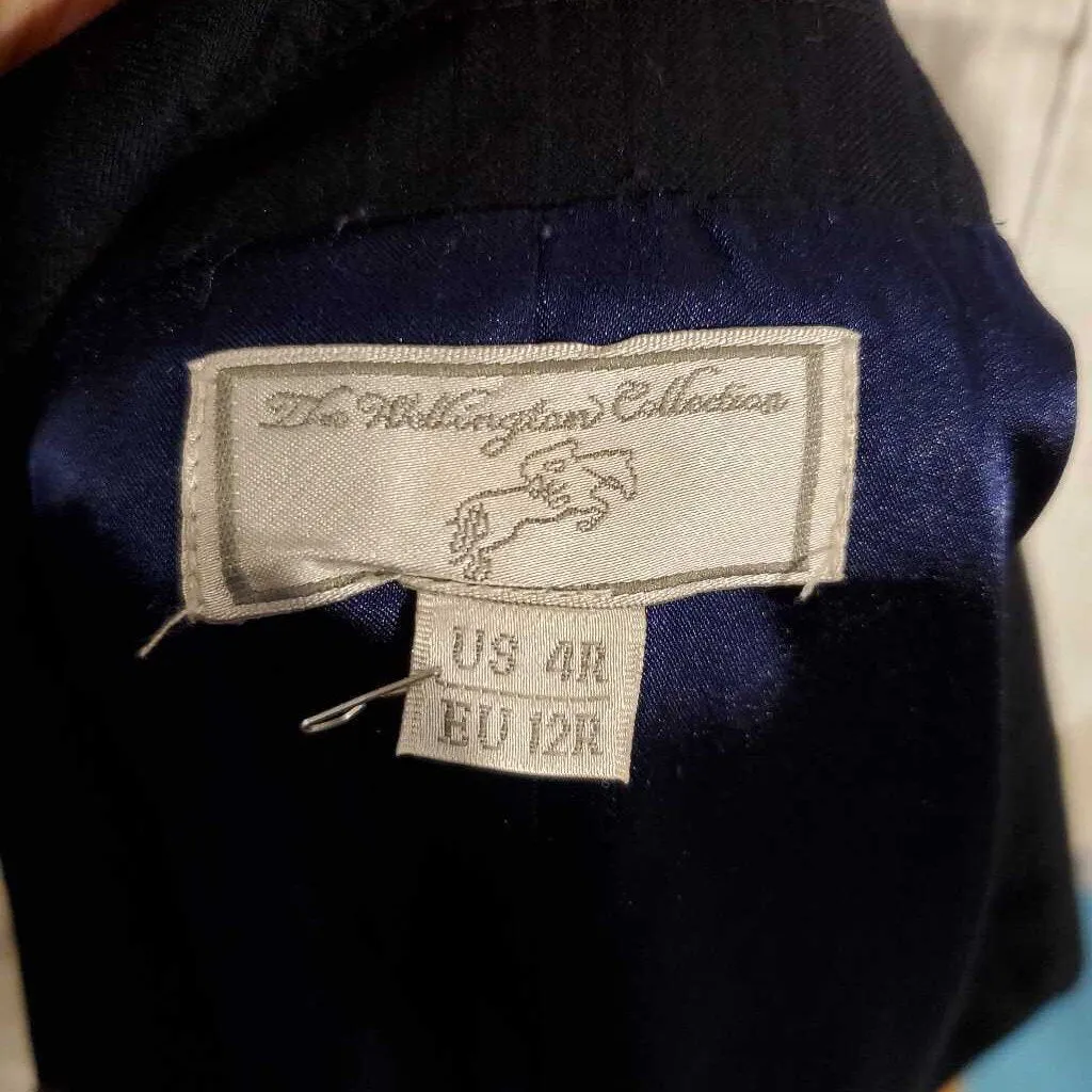 Wellington Navy Striped Hunt Coat 4R