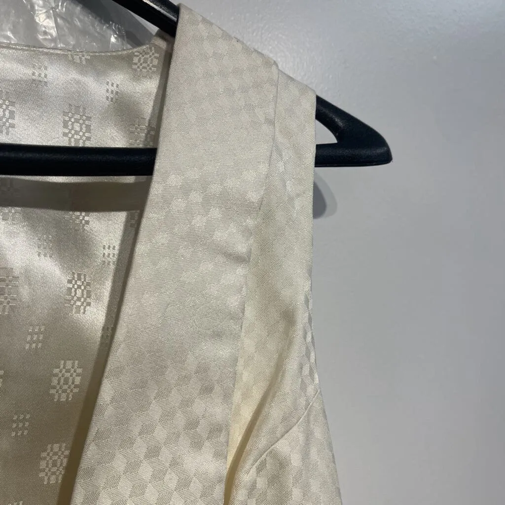 White Formal Vest and Bowtie