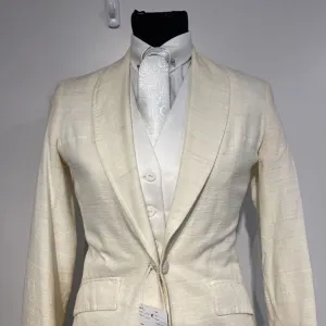 White Raw Silk Daycoat