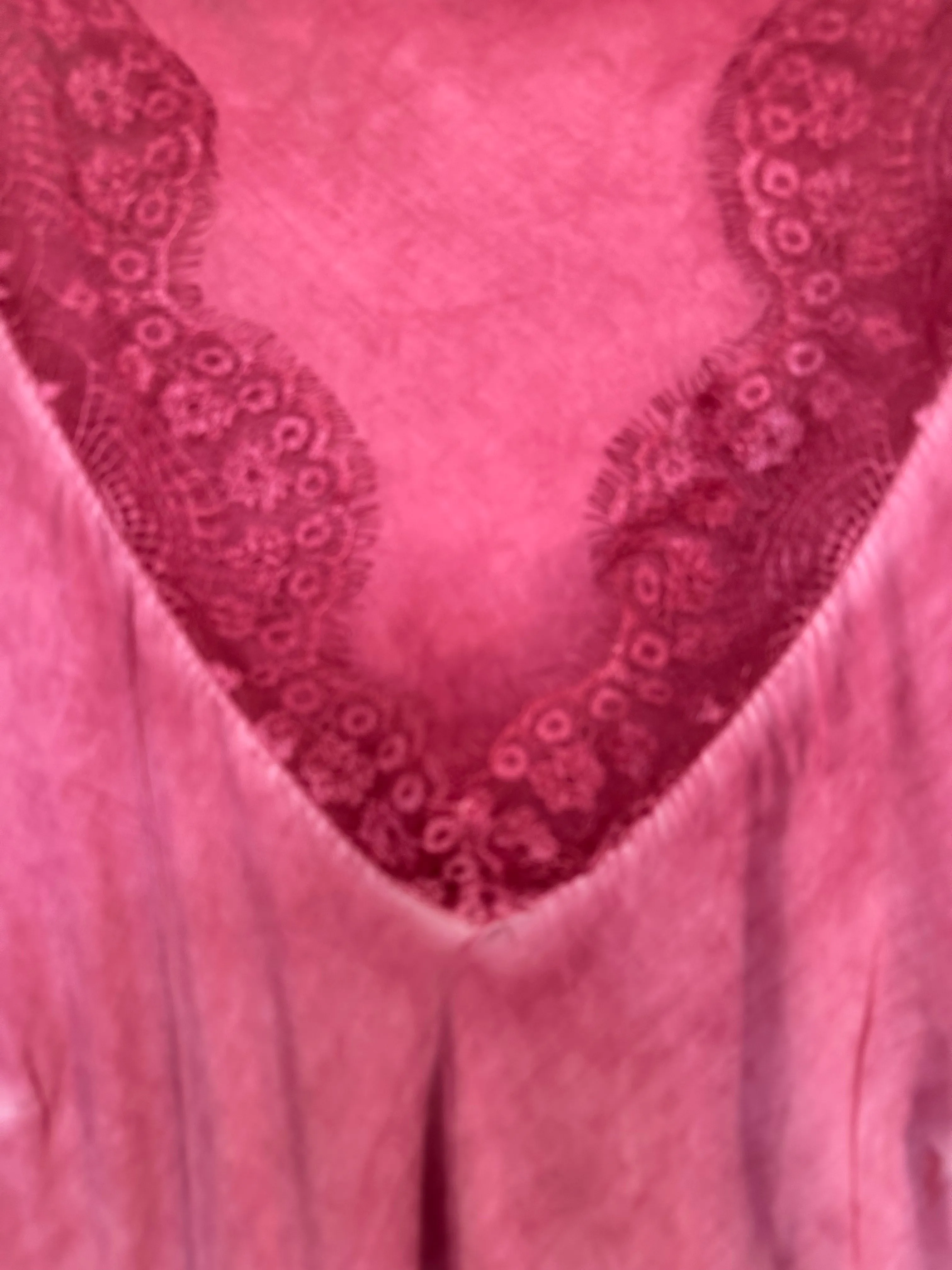 White Satin/Lace V Neck Top