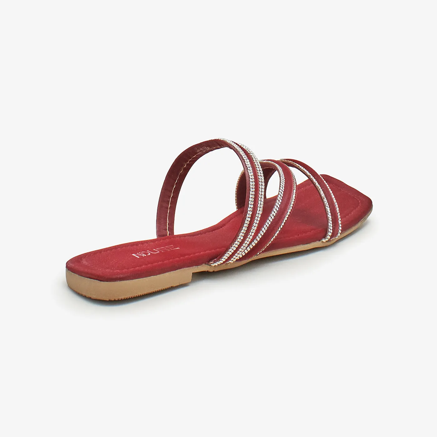 Women's Glitter Stride Flats