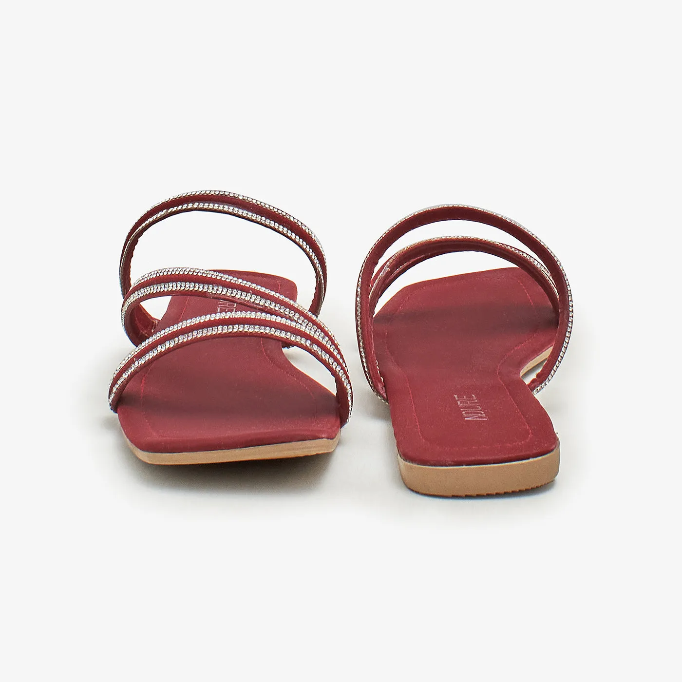 Women's Glitter Stride Flats
