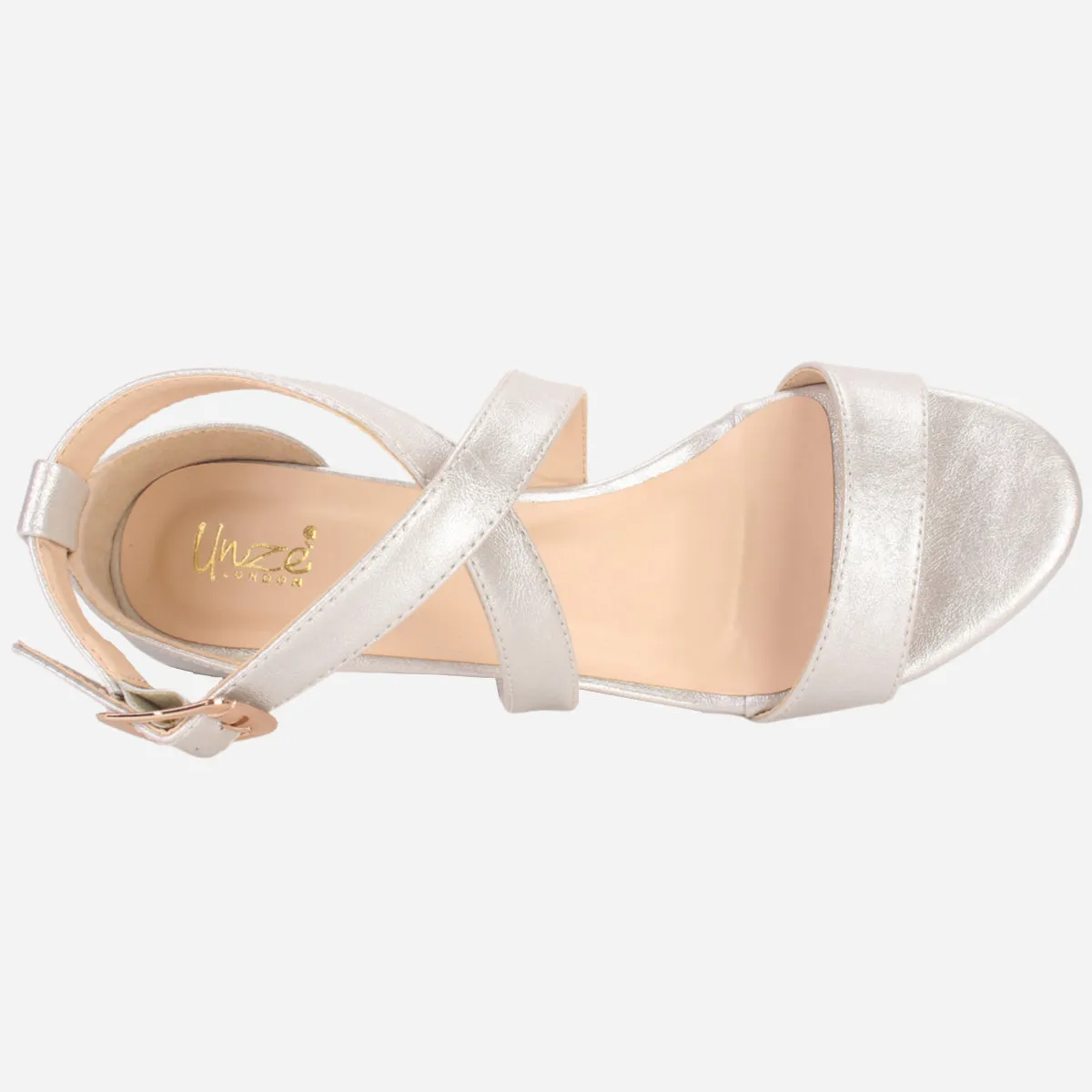 Womens "SHIETEL" Glittery Open Toe Summer Sandals