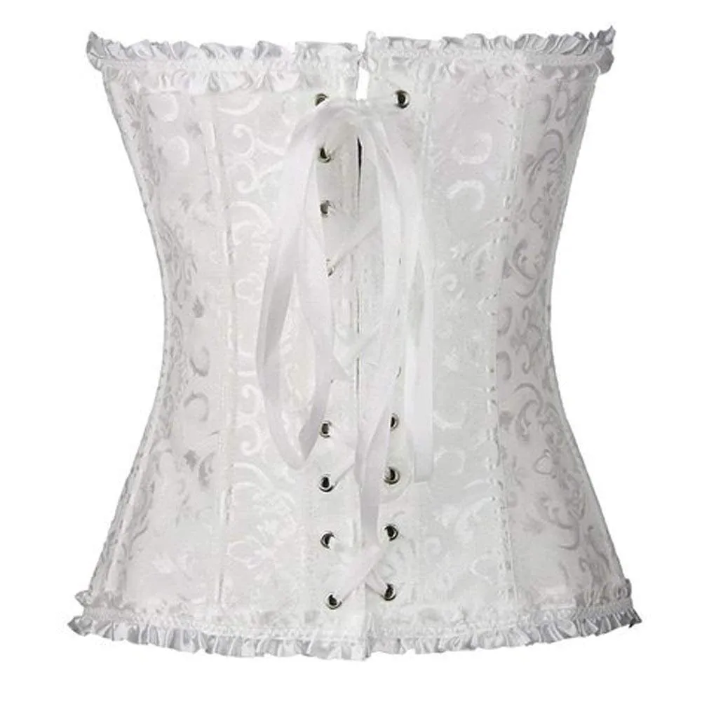 Women's Retro Cross Border Jacquard Waist Trainer Shaper Corset