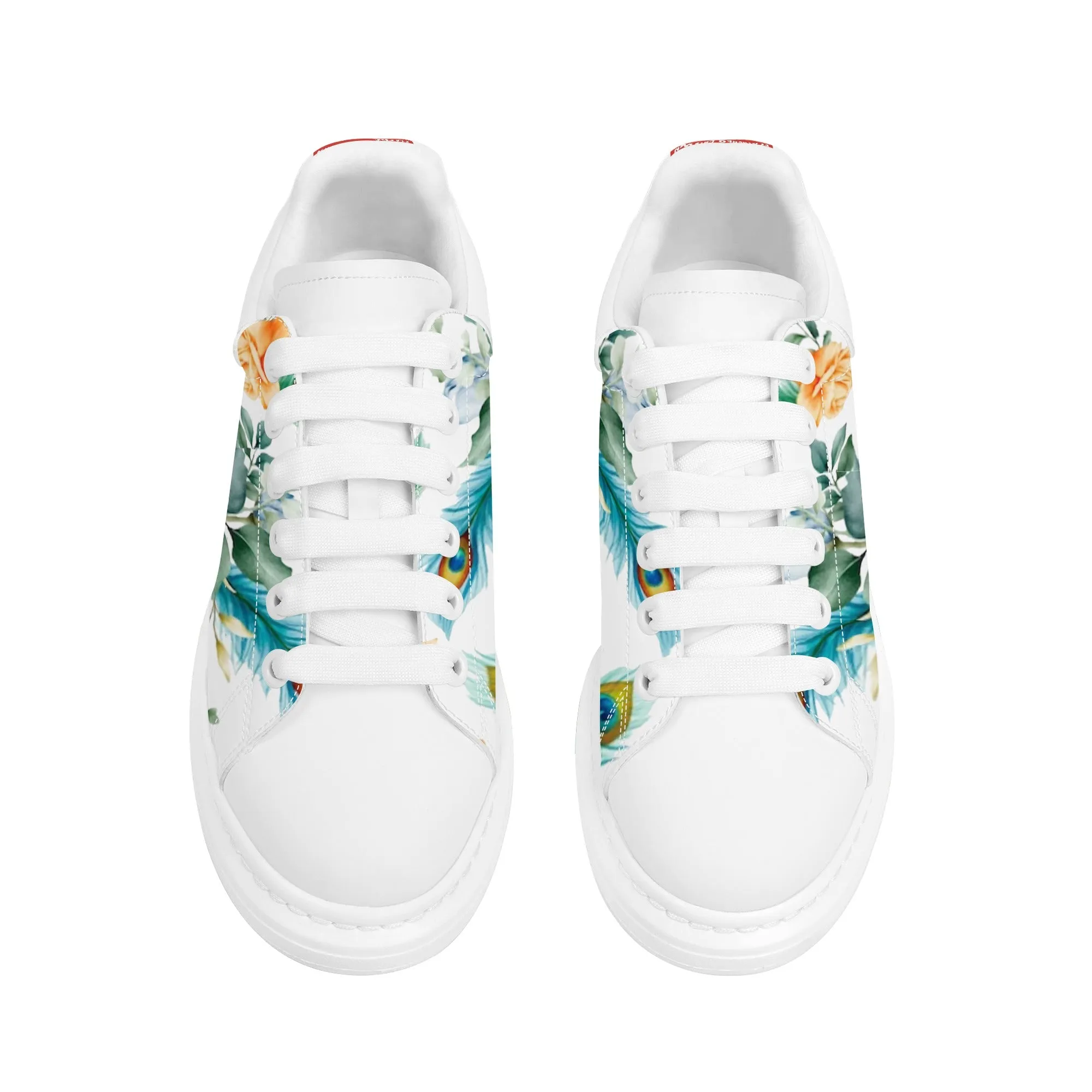 Womens White Low Top Chunky Shoes