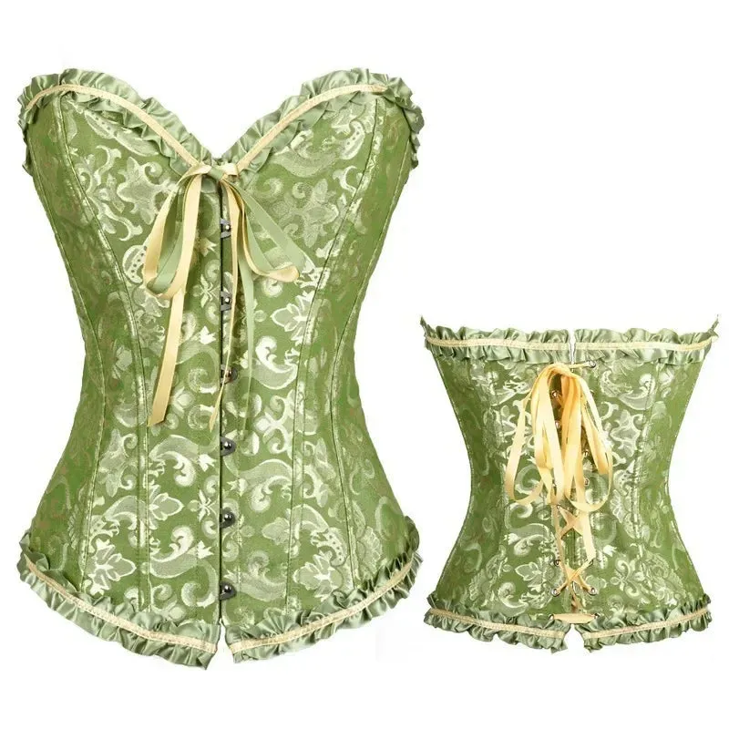 XL Sexy Slimming Corsets Waist Trainer Body Shaper Fajas Gothic Corset Lace Up Boned Corselete Shapewear Women Clothes Plus Size