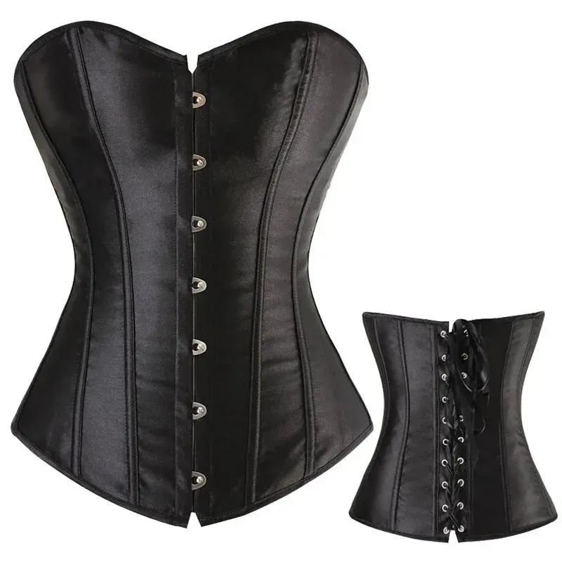 XL Sexy Slimming Corsets Waist Trainer Body Shaper Fajas Gothic Corset Lace Up Boned Corselete Shapewear Women Clothes Plus Size