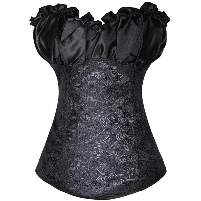 XL Sexy Slimming Corsets Waist Trainer Body Shaper Fajas Gothic Corset Lace Up Boned Corselete Shapewear Women Clothes Plus Size