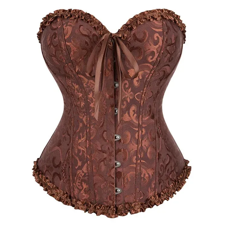 XL Sexy Slimming Corsets Waist Trainer Body Shaper Fajas Gothic Corset Lace Up Boned Corselete Shapewear Women Clothes Plus Size