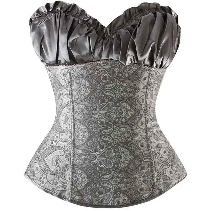 XL Sexy Slimming Corsets Waist Trainer Body Shaper Fajas Gothic Corset Lace Up Boned Corselete Shapewear Women Clothes Plus Size