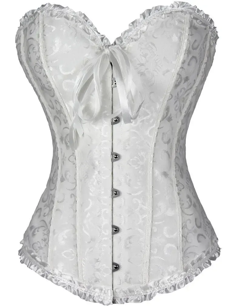 XL Sexy Slimming Corsets Waist Trainer Body Shaper Fajas Gothic Corset Lace Up Boned Corselete Shapewear Women Clothes Plus Size