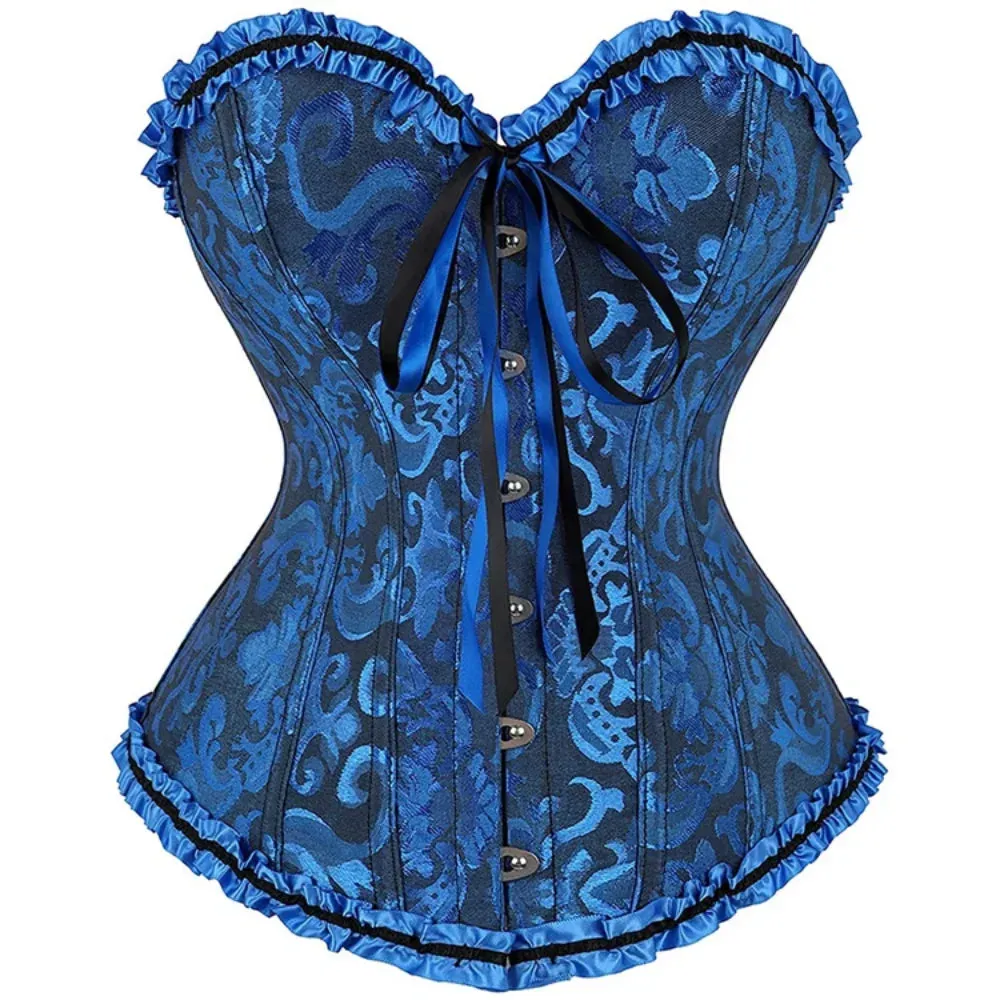 XL Sexy Slimming Corsets Waist Trainer Body Shaper Fajas Gothic Corset Lace Up Boned Corselete Shapewear Women Clothes Plus Size
