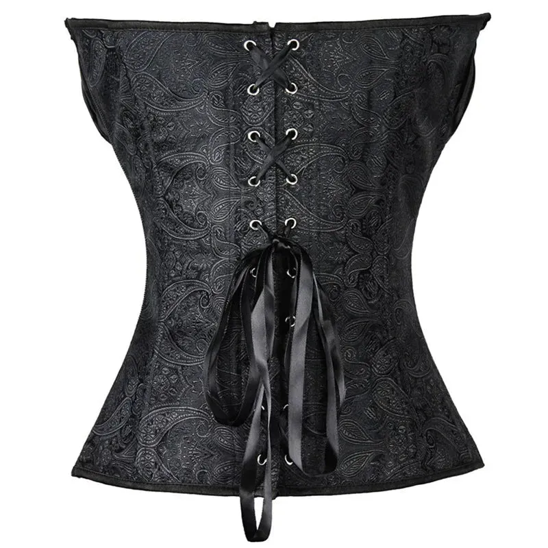 XL Sexy Slimming Corsets Waist Trainer Body Shaper Fajas Gothic Corset Lace Up Boned Corselete Shapewear Women Clothes Plus Size