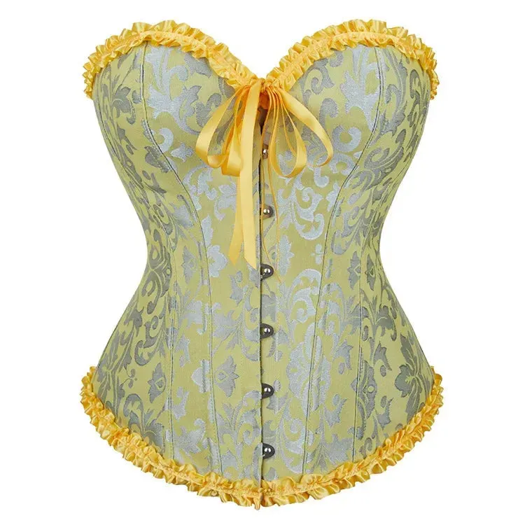 XL Sexy Slimming Corsets Waist Trainer Body Shaper Fajas Gothic Corset Lace Up Boned Corselete Shapewear Women Clothes Plus Size