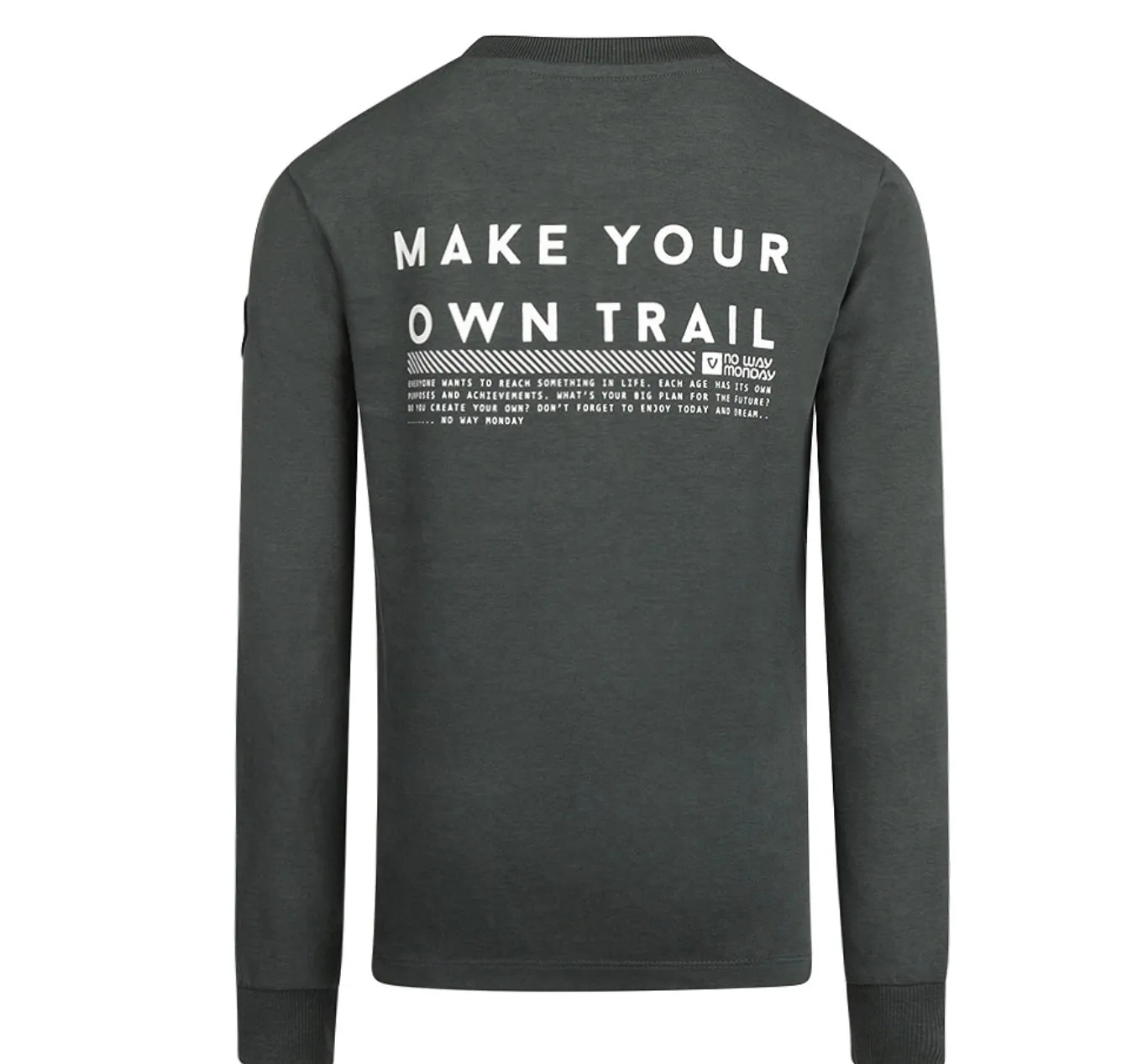 Youth Boys Longsleeved Cotton Shirt in Army Green: Sizes 7 to 14